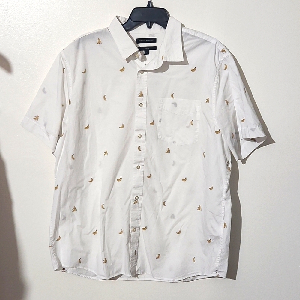 Banana republic slim fit men's dress shirt SZ XL